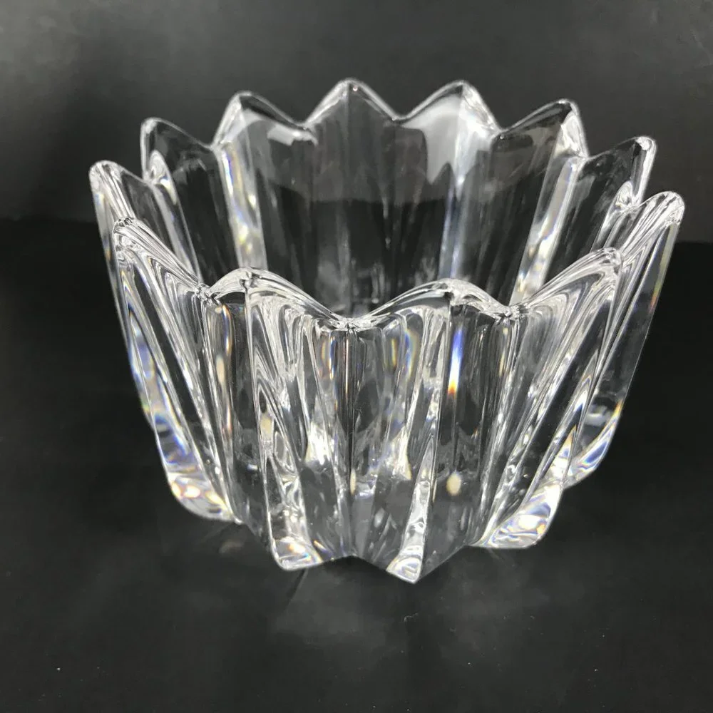 Orrefors Corona Signed and numbered Crystal Scandanavian Bowl